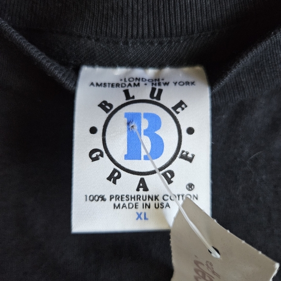 90’s Vintage THE FLYS T-Shirt With Blue Grape Tag size XL NWT dated 1999 - Picture 5 of 7